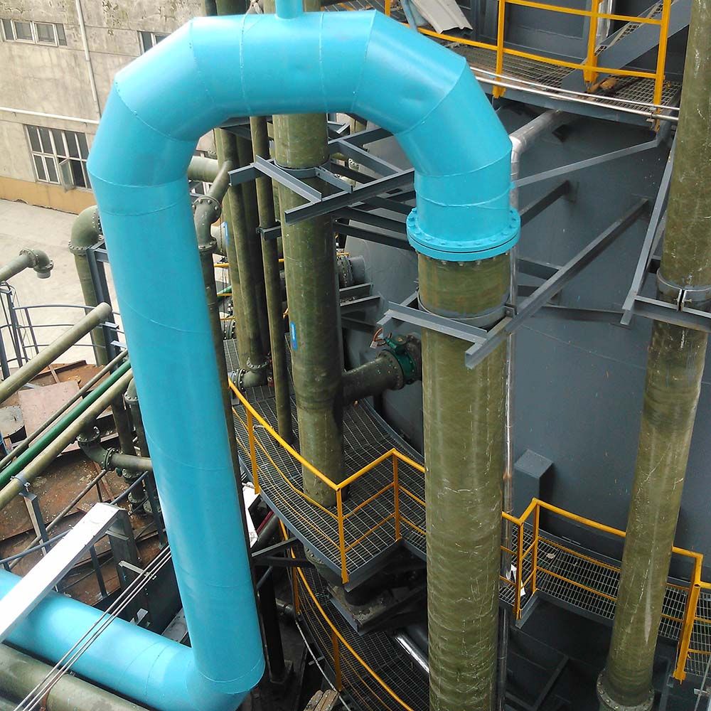 Φ350mm脱硫系统玻璃钢管道在FGD装置中的应用与优化